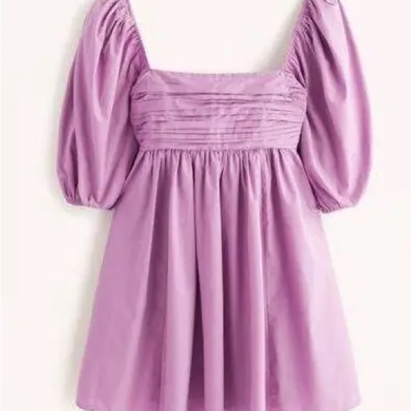 Abercrombie & Fitch Emerson Poplin Mini Puff Sleeve - Picture 2 of 3